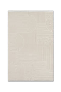 Gloria Tali Bej Modern Geometik Desenli Halı