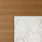 Seren Havi Bej Gri Geometik Desenli Halı
