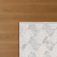 Seren Sina Bej Geometik Desenli Halı