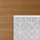 Veranda Elin Gri Bej Geometik Desenli Halı