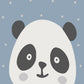 Kids Sevimli Panda Temalı Çocuk Odası Halısı - 0027A